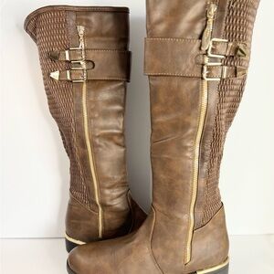 TOP Moda Brown Over the Knee Boots